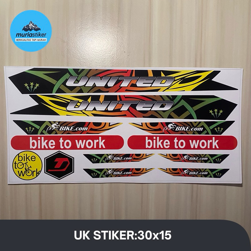 Stiker Sepeda United Custom