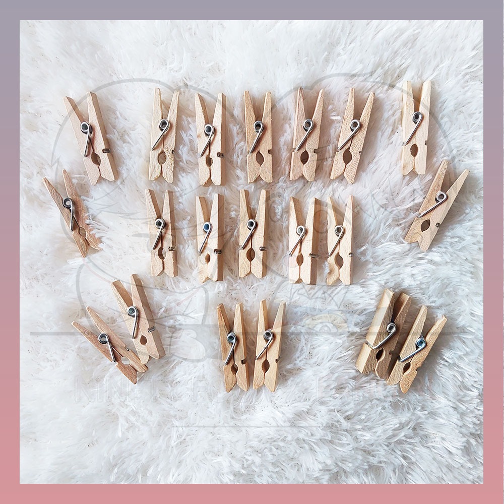 Penjepit Foto Polaroid Jepit Kayu