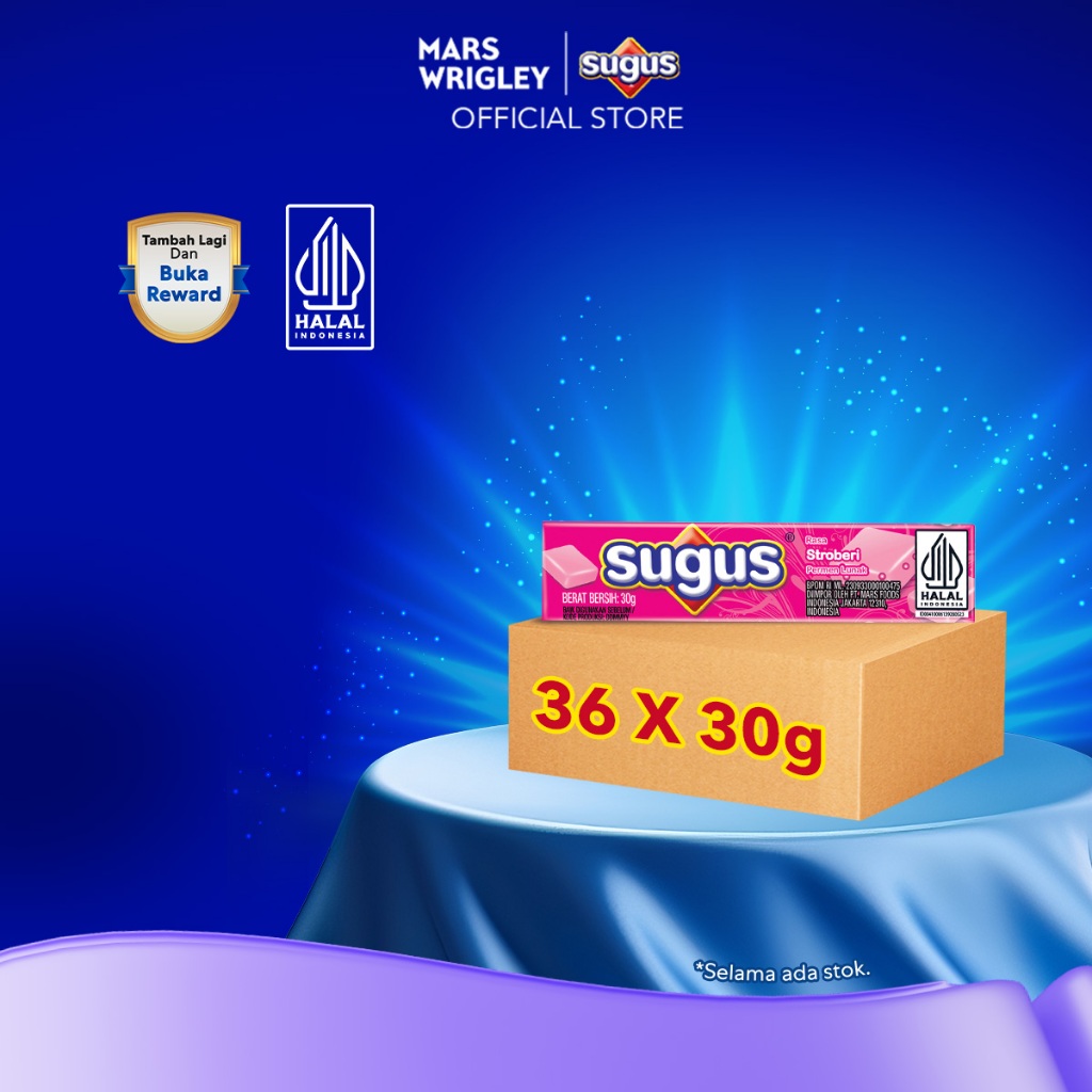 

SUGUS Stick Strawberry 30g X36