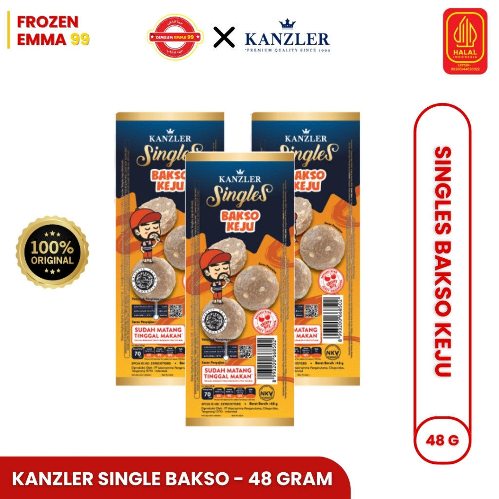 

Kanzler Singles Bakso Keju 48g – Perpaduan Lezat Bakso & Keju dalam Satu Gigitan