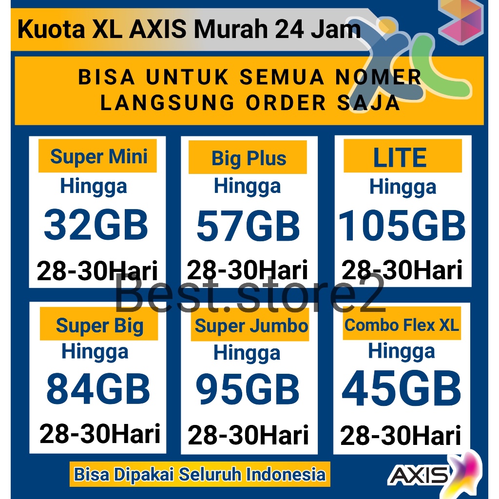 KUOTA XL XTRA COMBO | COMBO LITE | COMBO PLUS TERMURAH