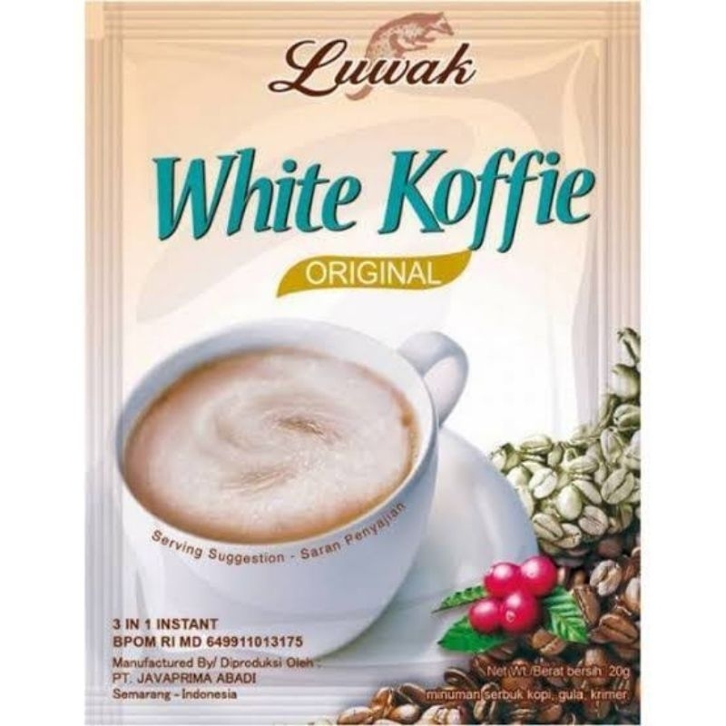 

Kopi Luwak White Koffie Original 20 g Renceng (Isi 10 Sc)1 ktn 12 Rcg