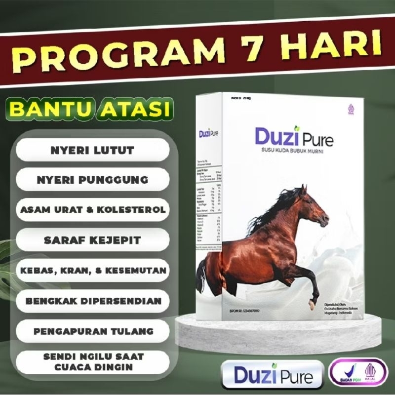 

Duzi Pure Susu Kuda Liar Herbal Asli Original 1 Box 200gr Duzipure Dozi Dozipure