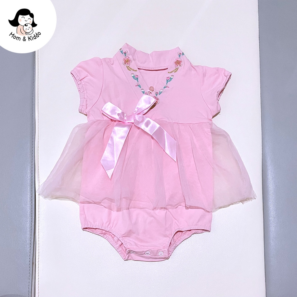 CNY Baby Qipao Jumper Girl 6-12Months - Pakaian Baju Cheongsam Anak Bayi Perempuan Imlek - PRELOVED