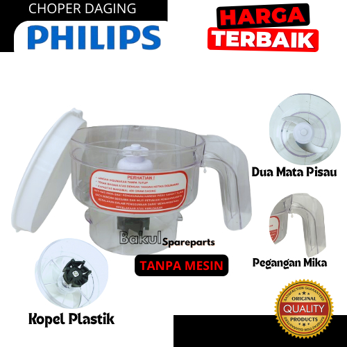 CHOPPER DAGING PHILIPS | GELAS BLENDER PENGGILING DAGING PHILIP HR 2115 HR 2116 HR 2061 HR 2071