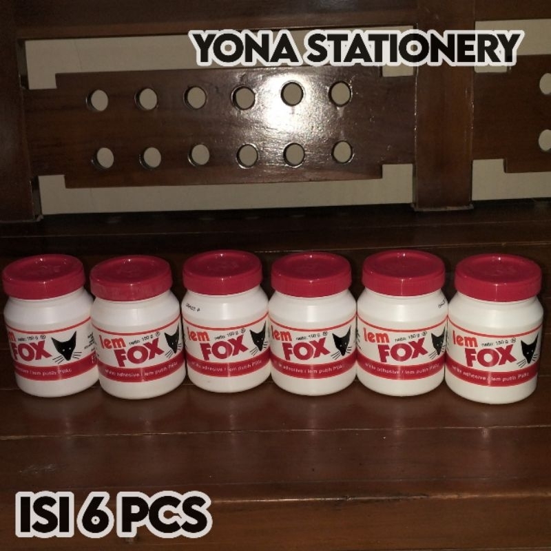 

Lem Fox Putih 150 Gram Isi 6 Pcs