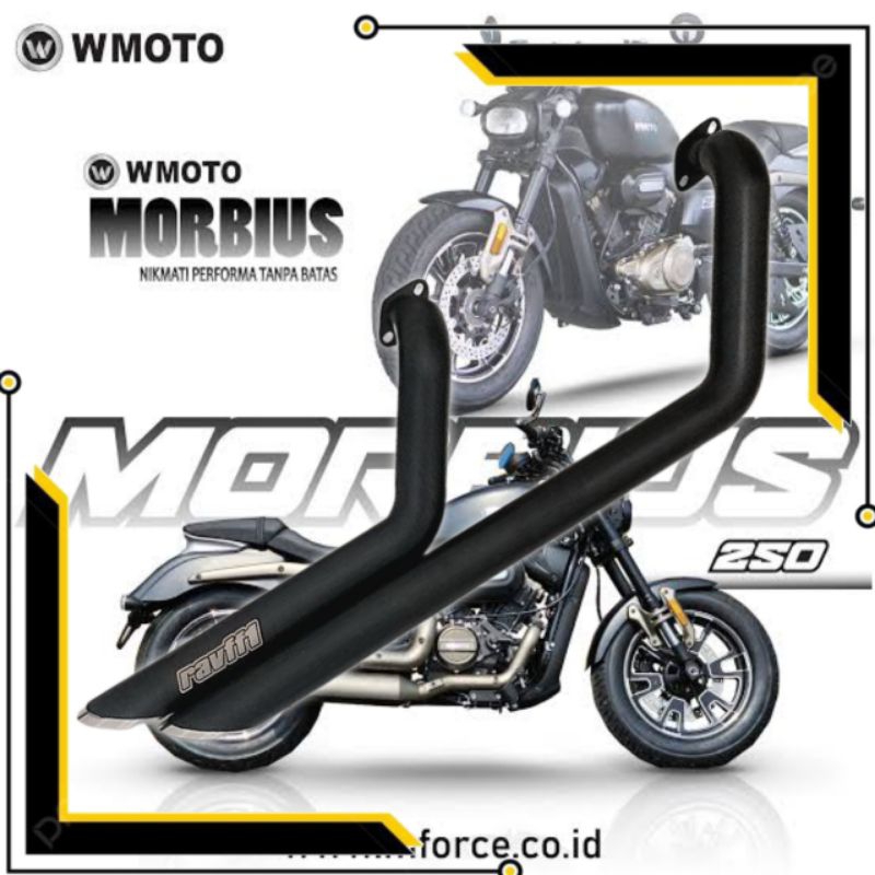 KNALPOT W MOTO MORBIUS 250 KNALPOT QJMOTOR SRV 250 AMT TIPE NEW ARRIVAL
