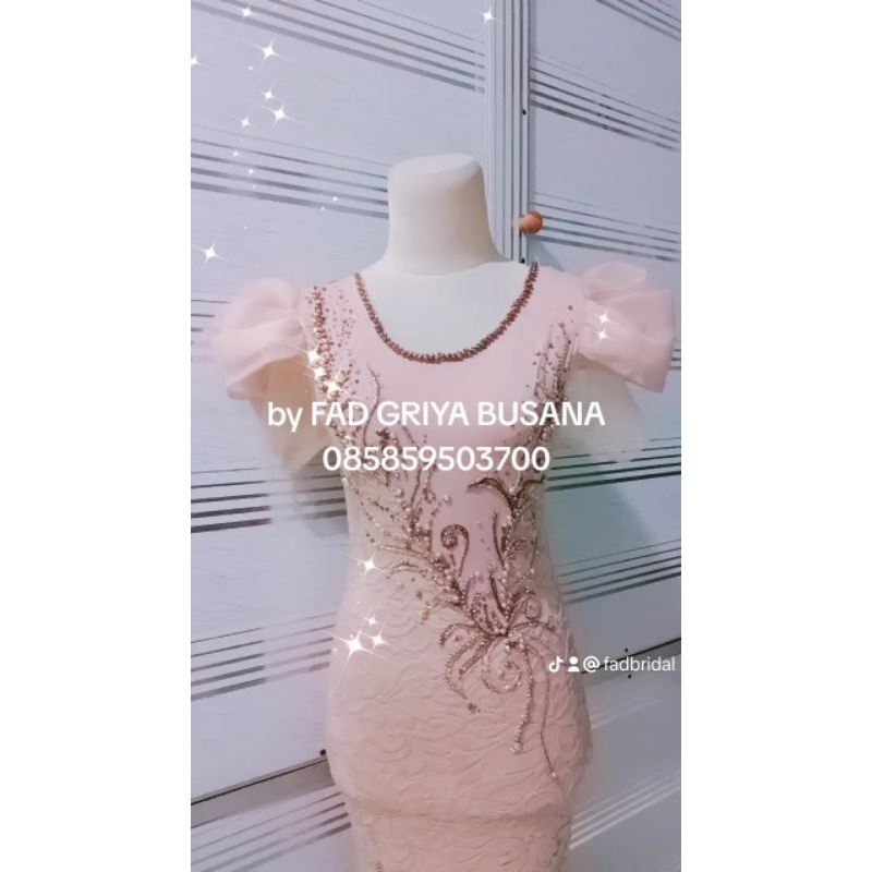 gaun pesta mewah/berpayet