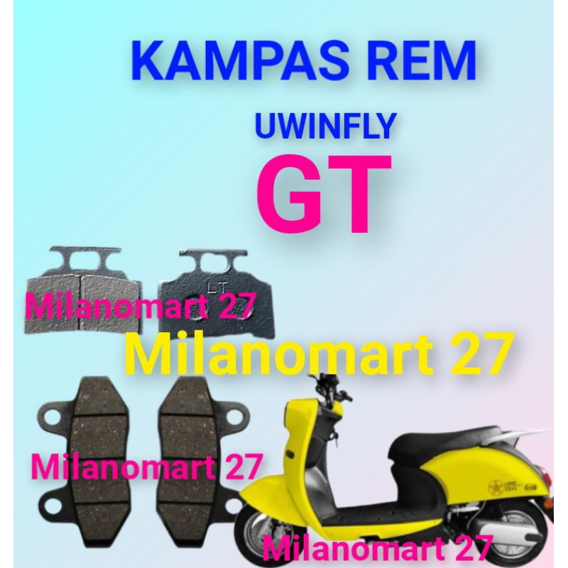 kampas rem uwinfly gt kampas rem cakram motor listrik UWINFLY GT