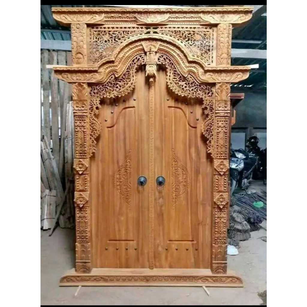 Pintu Gapuro Ukir Jepara  | Pintu Gebyok Kayu Jati Asli | Pintu Jati Furniture Jepara