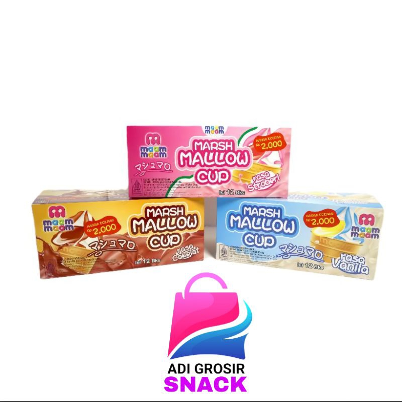 

Maam Maam Marsmallow Cup Box isi 12 pcs