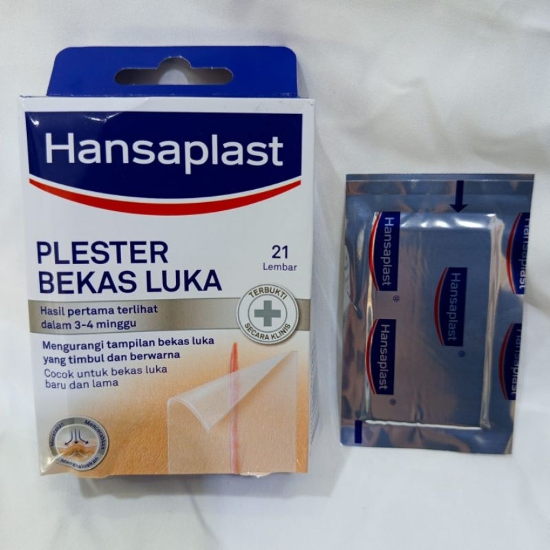 HANSAPLAST Plester Bekas Luka | Plester Bening - Menghilangkan bekas luka & keloid
