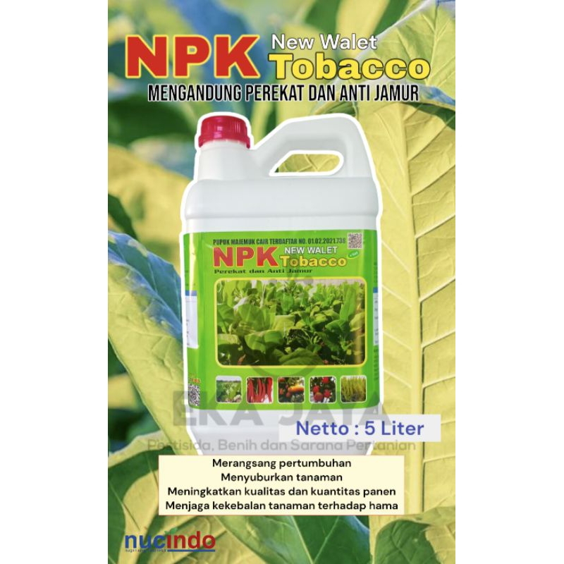 Pupuk Daun Cair Tembakauu NPK Tobacco 5 Liter