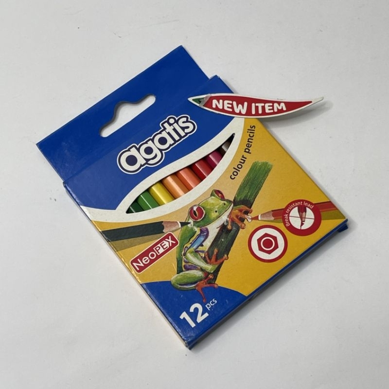 

pensil warna agatis pendek & panjang 12 warna