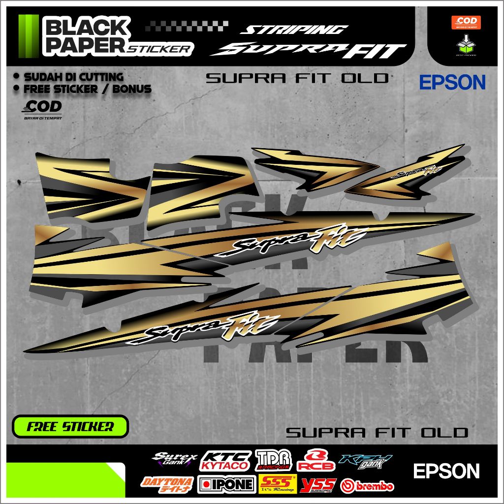 STRIPING SUPRA FIT LAMA / OLD / STIKER SUPRA FIT/ STICKER SUPRA FIT LAMA / LIST SUPRA FIT