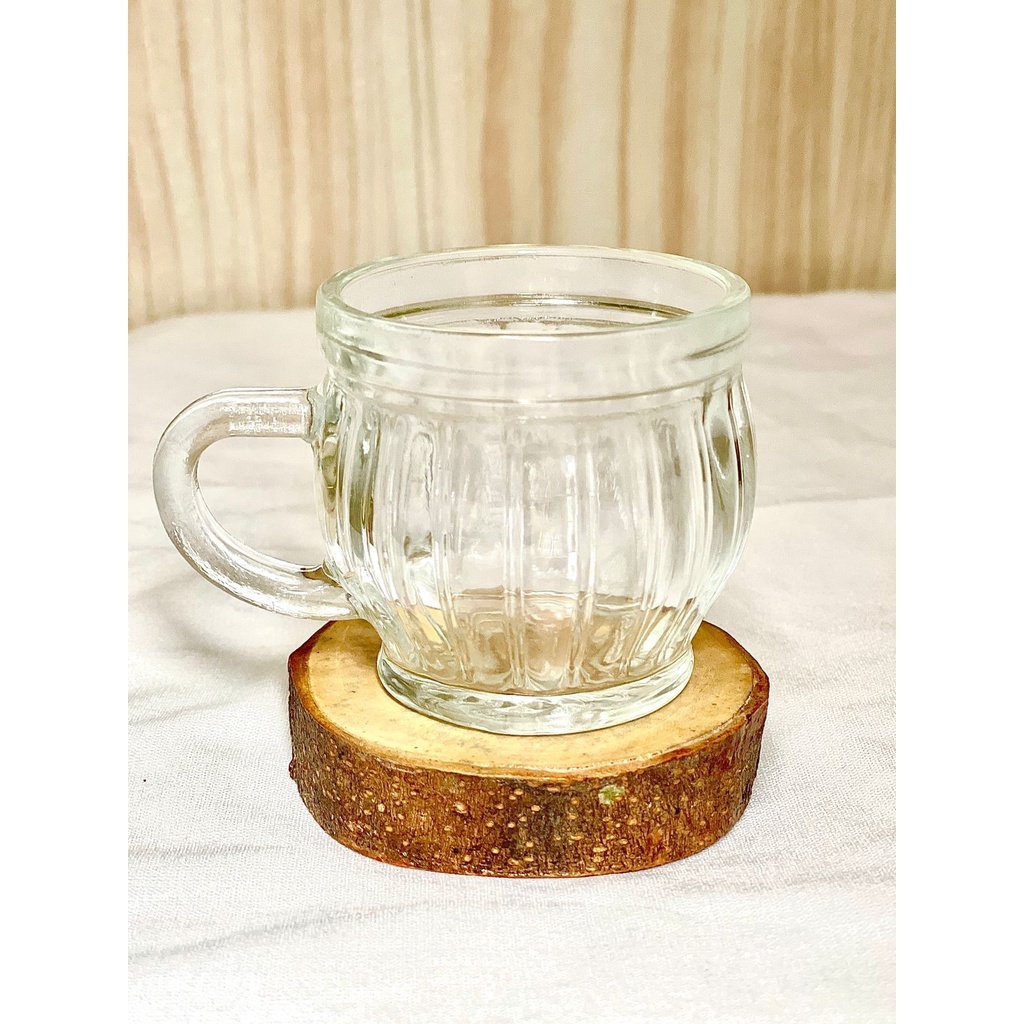 SHOT GLASS / CANGKIR KOPI KECIL /12 PCS SLOKI GAGANG KACA KEDAUNG