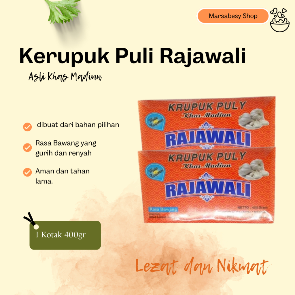 

NEW Kerupuk Puli Rajawali Khas Madiun 400gr Rasa Bawang Krupuk Lempeng Beras MURAH BERKUALITAS