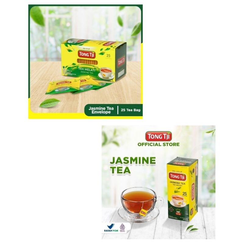 

Free Packing Kardus Teh Celup Tong Tji Jasmine Tea Bag Melati non Amplop 25 Kantong
