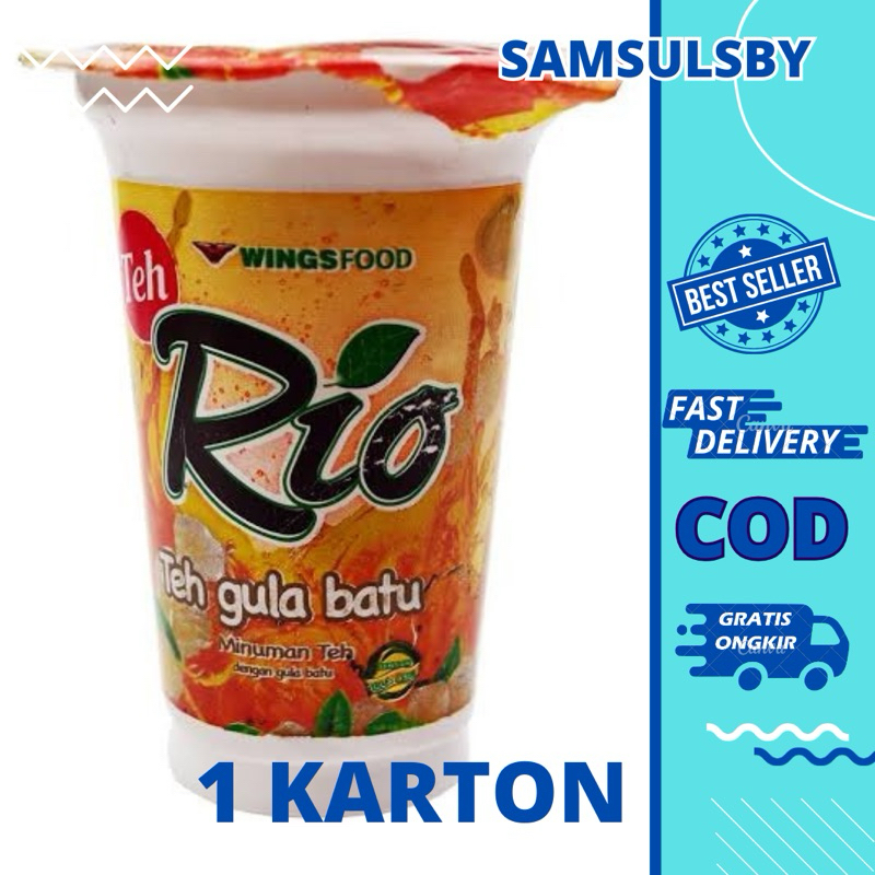 

Teh RIo Gula Batu 1 karton / 1 Dus 24 pcs (180ml/pcs)