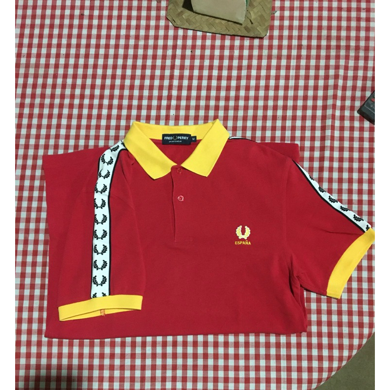 fred perry taped espana size M fit L second. nego
