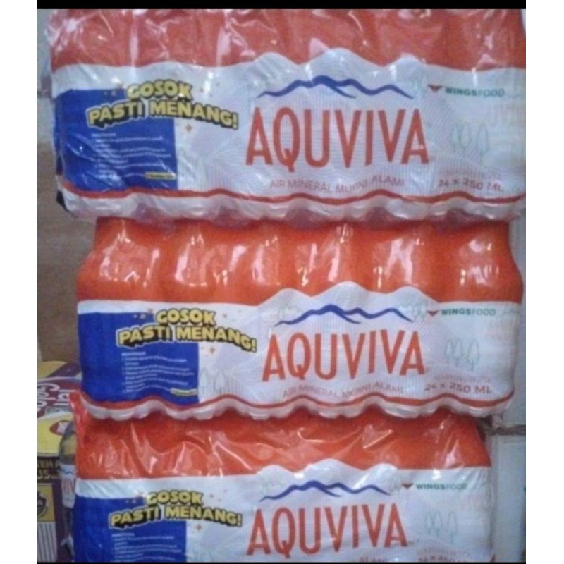 

Aquviva Air Mineral 250 ml isi 24 botol/700 ml isi 12 botol/1600 ml isi 6 botol