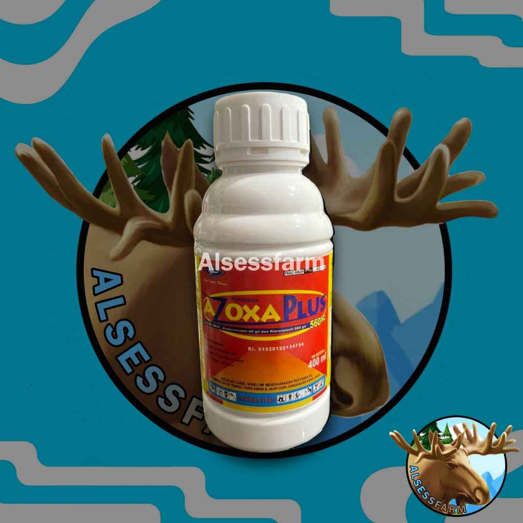 Azoxa plus fungisida kontak sistemik klorotaronil + azoksistrobin 400ml