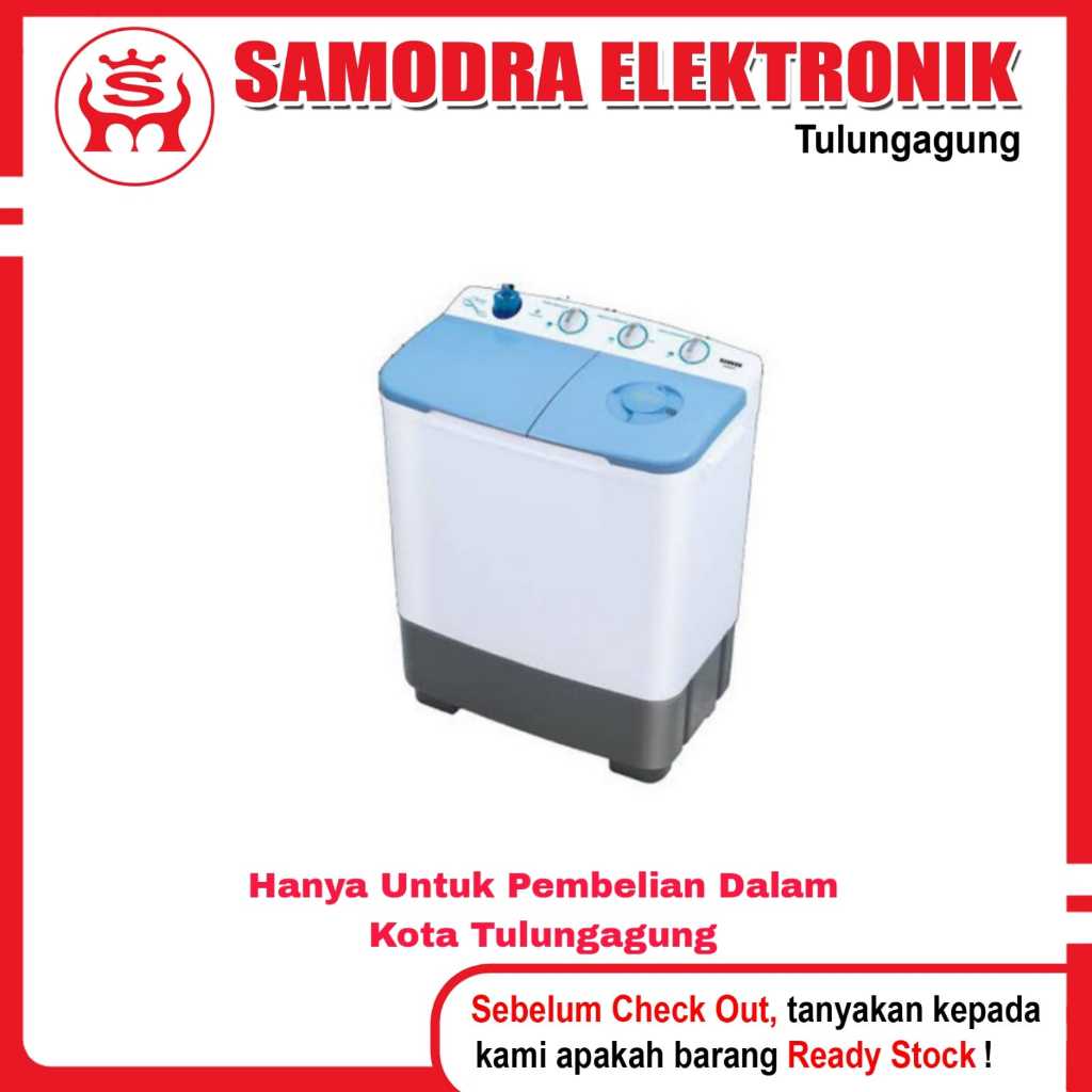 Mesin Cuci SANKEN TW-8663FBU | Mesin Cuci 2 Tabung | Low Watt