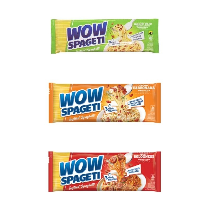 

WOW SPAGETI 3PCS All Varian - Instan Spaghetti