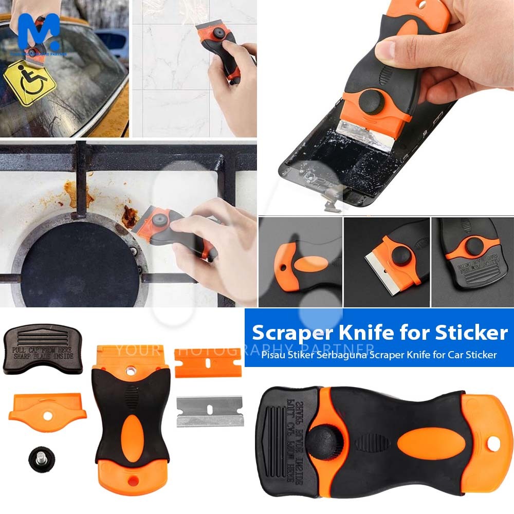 

Pisau Pengupas Stiker Serbaguna Scraper Knife for Car Sticker