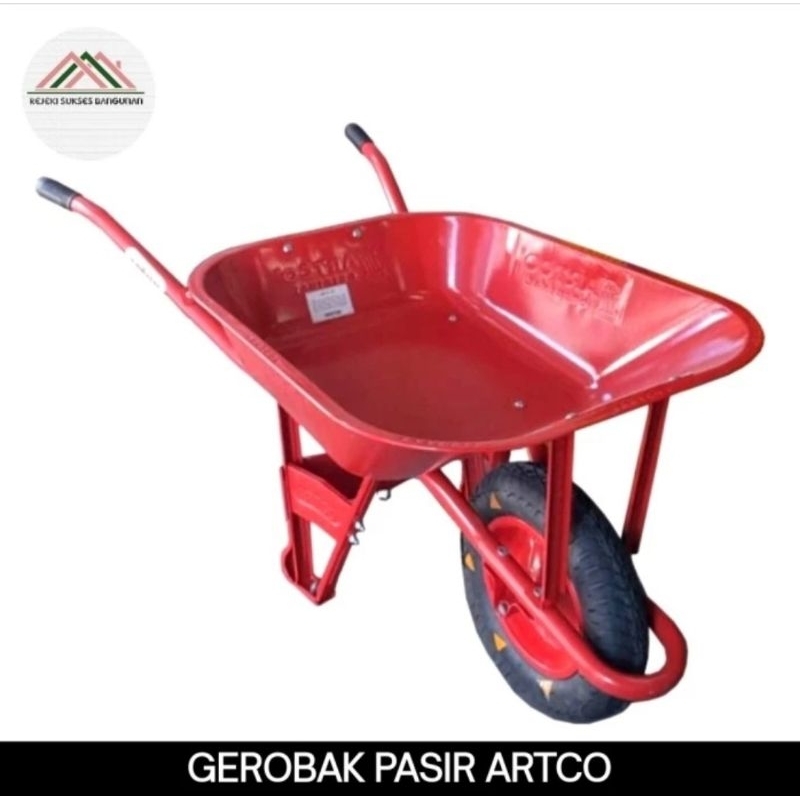 ARTCO Gerobak Dorong Sorong / Gerobak Pasir Cor Merah ARTCO ASLI ORIGINAL