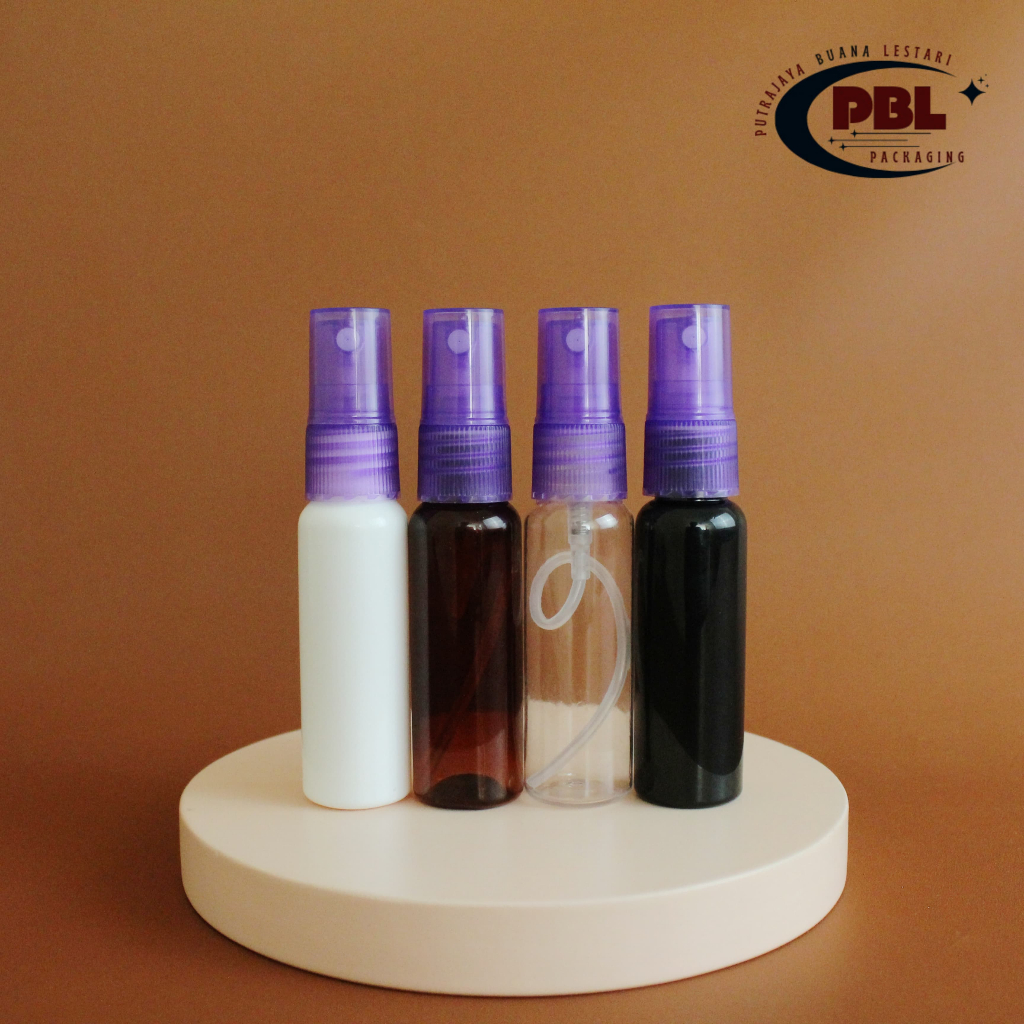 Botol Spray 30ml PET / Botol Face Mist Spray 30ml Tebal / Botol Plastik Spray 30ml Tutup Spray Ungu