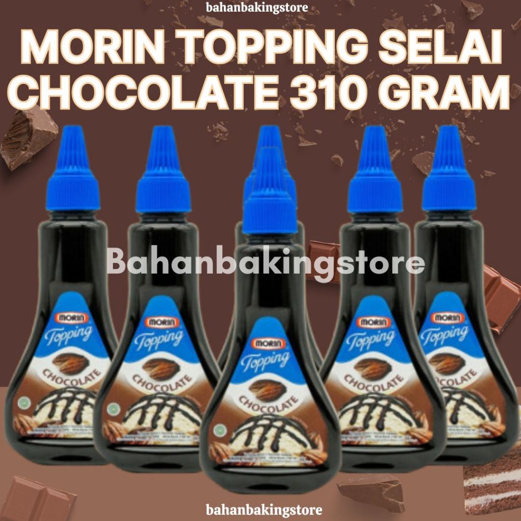 

MORIN TOPPING SELAI CHOCOLATE 310 GRAM / TOPING COKELAT PER BOTOL BISA UNTUK ES CREAM / JODOHNYA ROTI