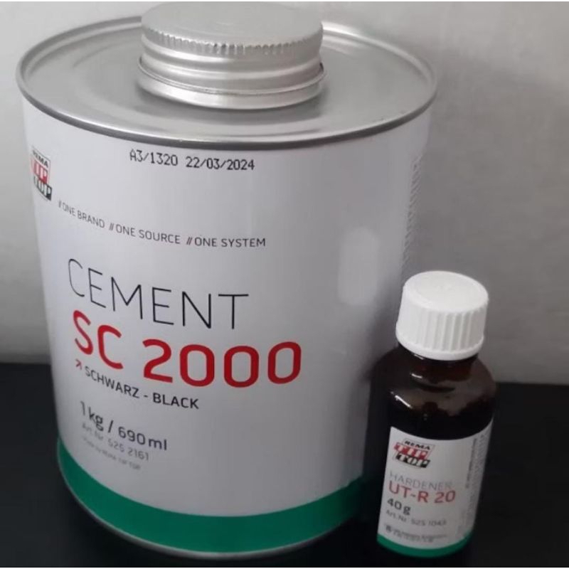 Lem Rema Tip Top Sc 2000 Ukuran 1 KG / 690 ML + ER 42 Hardener SC2000