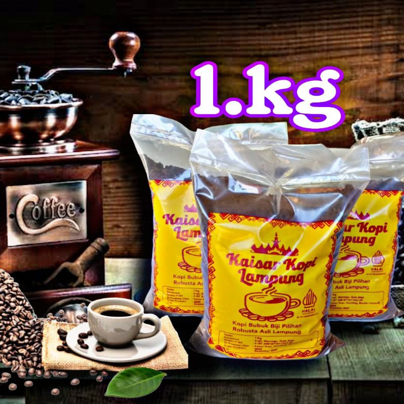

kopi bubuk robusta lampung 1kg (kaisar kopi lampung)