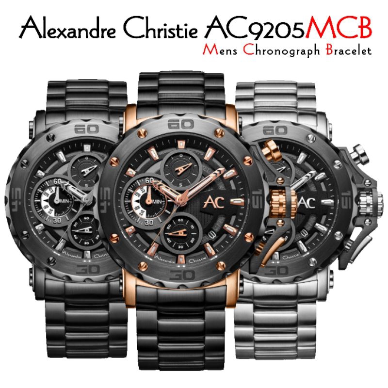 Alexandre Christie AC9205MCB AC9205MC AC9205M AC9205 9205 9205M 9205MC 9205MCB ORIGINAL MENS CHRONOG
