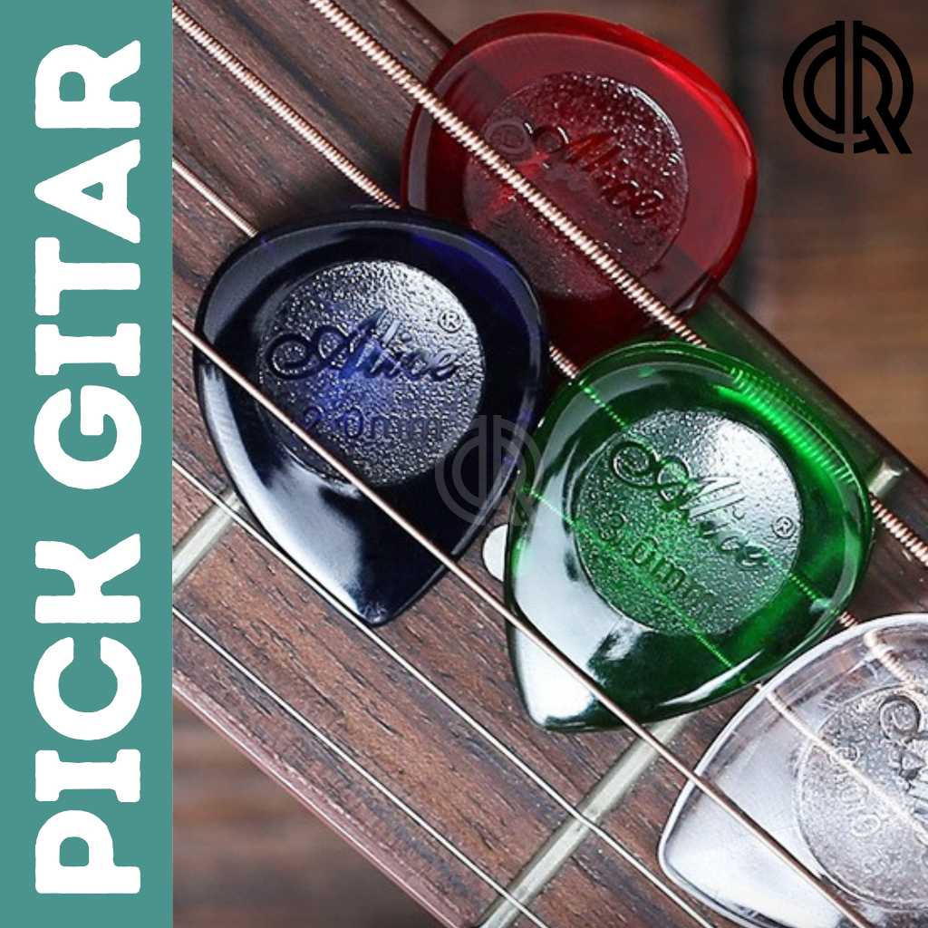 pick gitar alice ukuran 1mm, 2mm, dan 3mm harga satuan