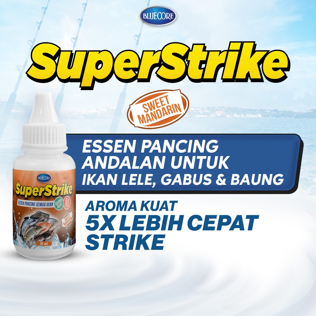 Bluecore Super Strike Sweet Mandarin - Essen Juara Pancing Premium dengan Aroma Super Kuat Untuk Ika
