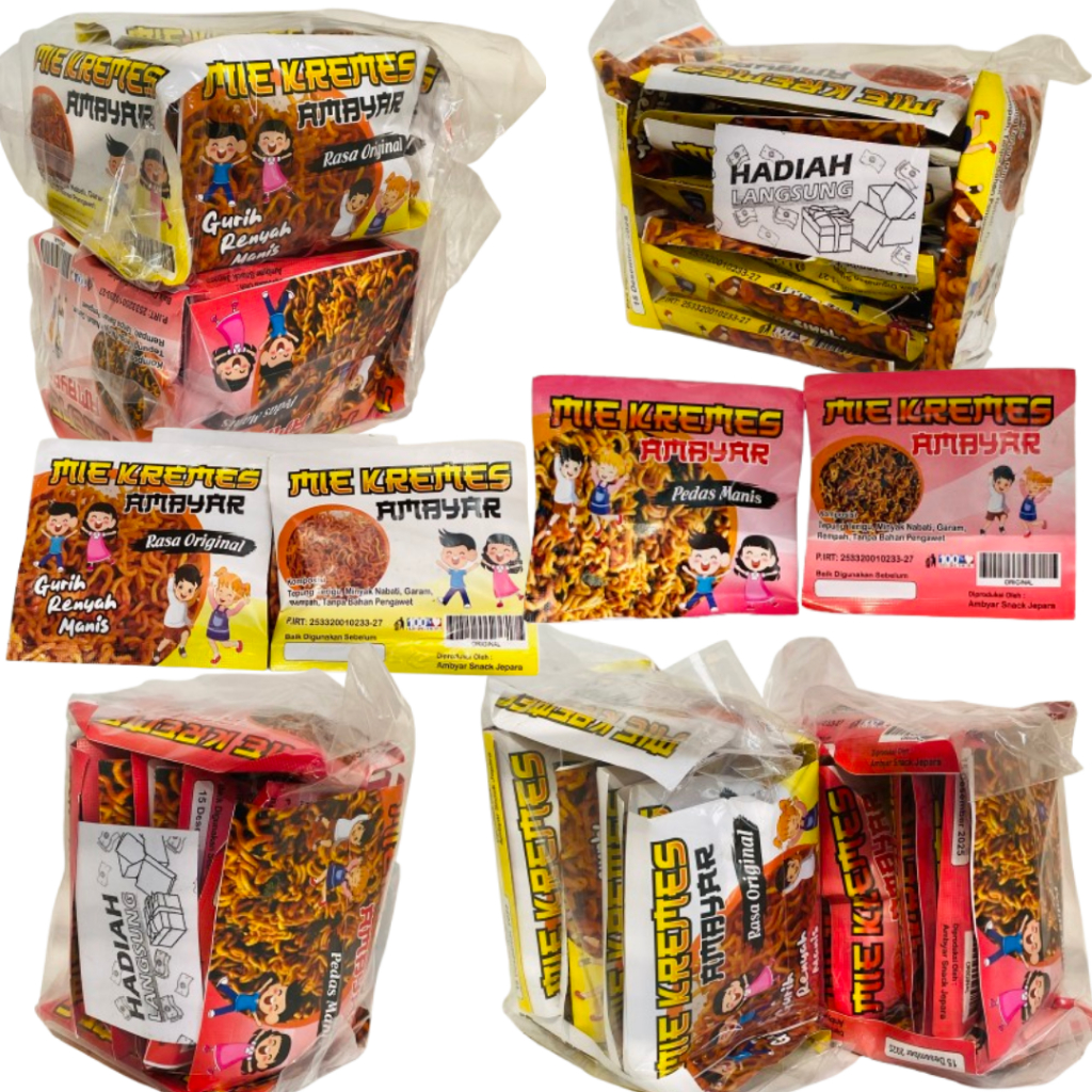 

Mei Lidi 50gr, 150gr, 200gr /Mie Kremes/Mie Lidian/mielidi/miegepeng/milidimurah /Jajanan/mielidienak /lidian/mielidigurih