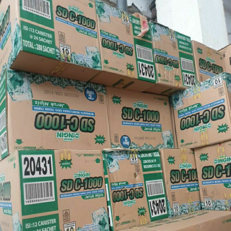 

Segar Dingin SD C-1000 Jeruk Nipis. Exp Bln 11/2025. Total 288 Sachet