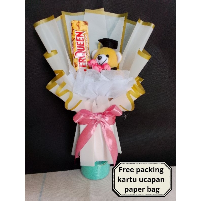 

Buket Silverquen besar 55gram untuk hadiah wisuda, ulang tahun, anniversary FREE packing, kartu ucapan, paper bag