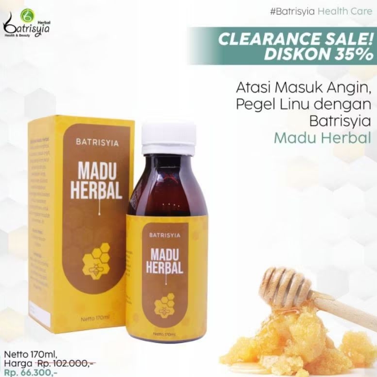 

Promo Clearence Sale Diskon 50% Batrisyia Madu Herbal