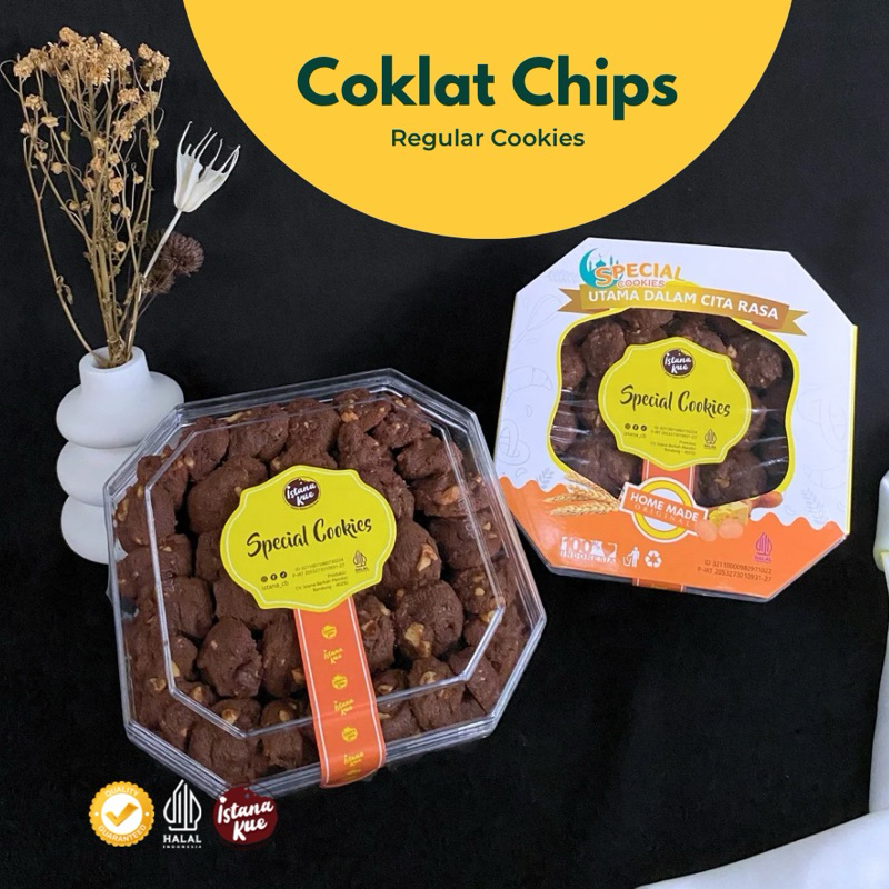 

Kue Kering Istana COKLAT CHIPS Reguler Cookies Stoples Segi 8