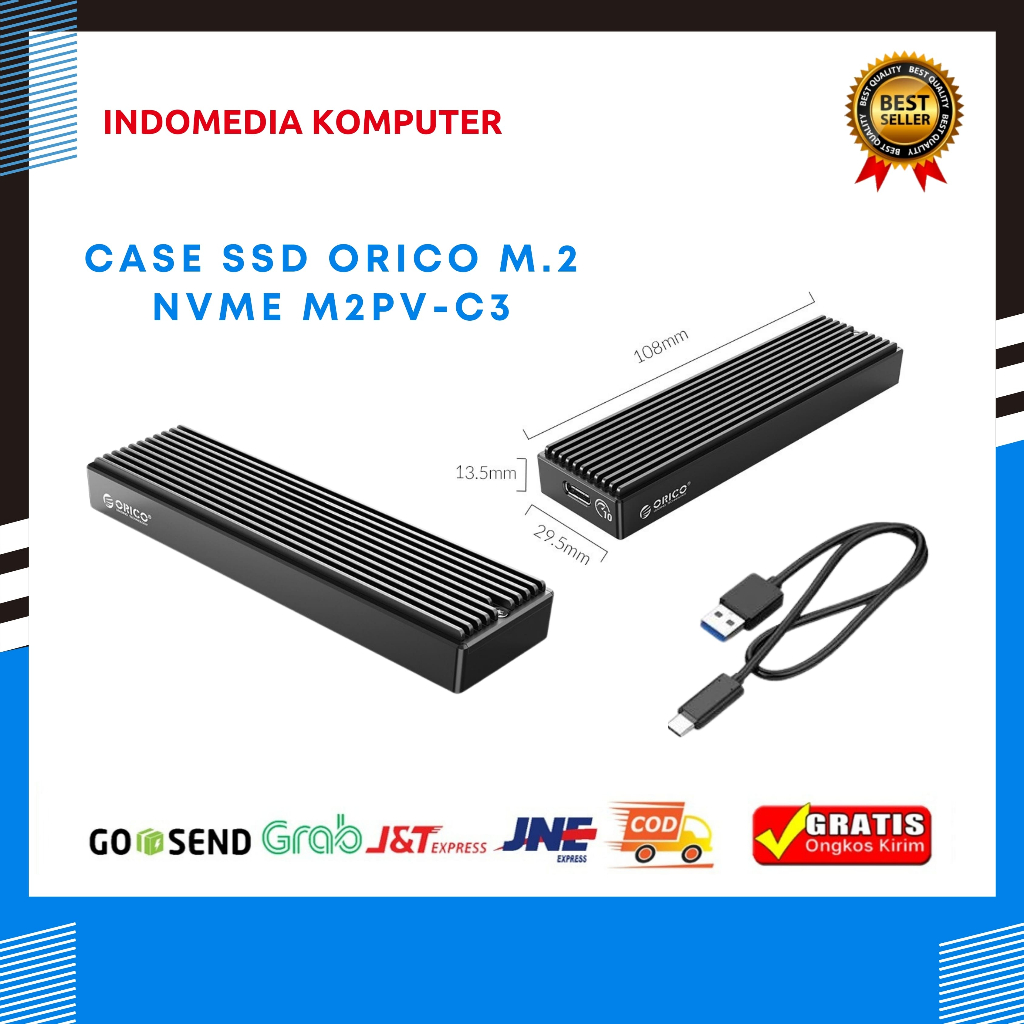 CASE SSD ORICO M.2 NVME M2PV-C3 BLACK CASE SSD ORICO M.2 NVME M2PV-C3 BLACK CASE SSD ORICO M.2 NVME 