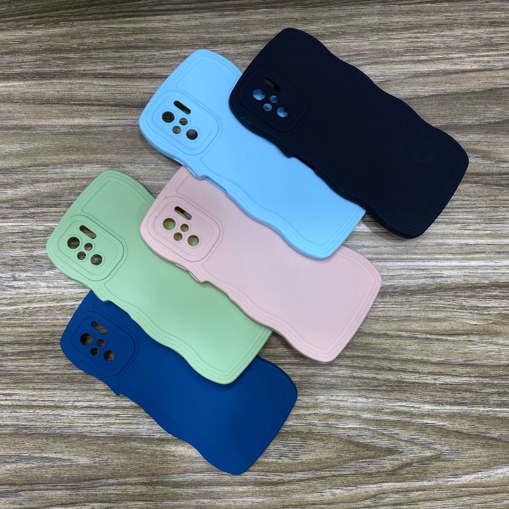 CASE GELOMBANG WARNA XIAOMI REDMI NOTE 10 4G / REDMI NOTE 10S