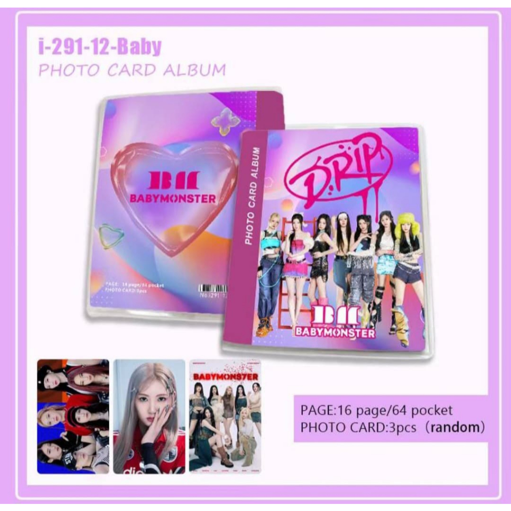 Collection Book Album Photocard Album Kpop 64 Slot Enhypen BabyMonster