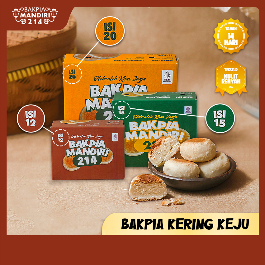 

BAKPIA KEJU (KERING) KHAS JOGJA ASLI PREMIUM