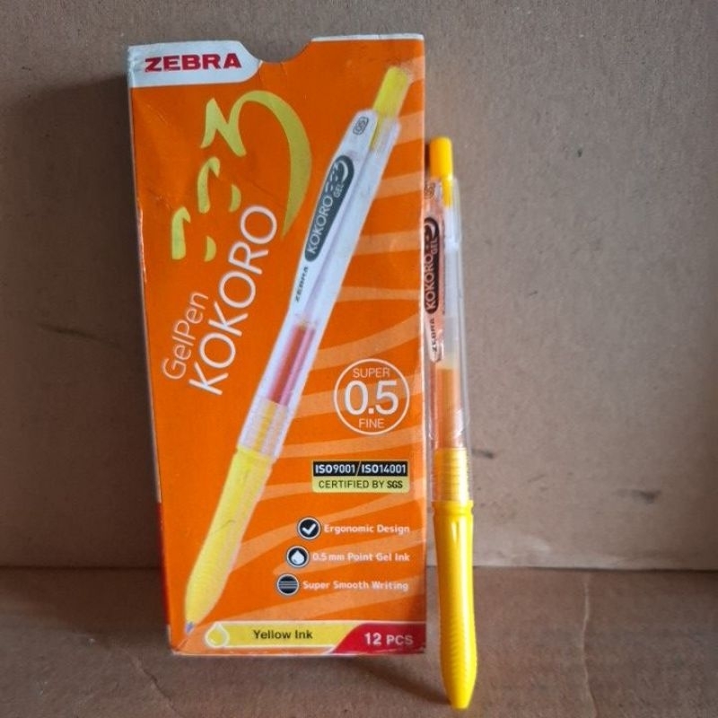 

pen gel kokoro 0.5mm kuning