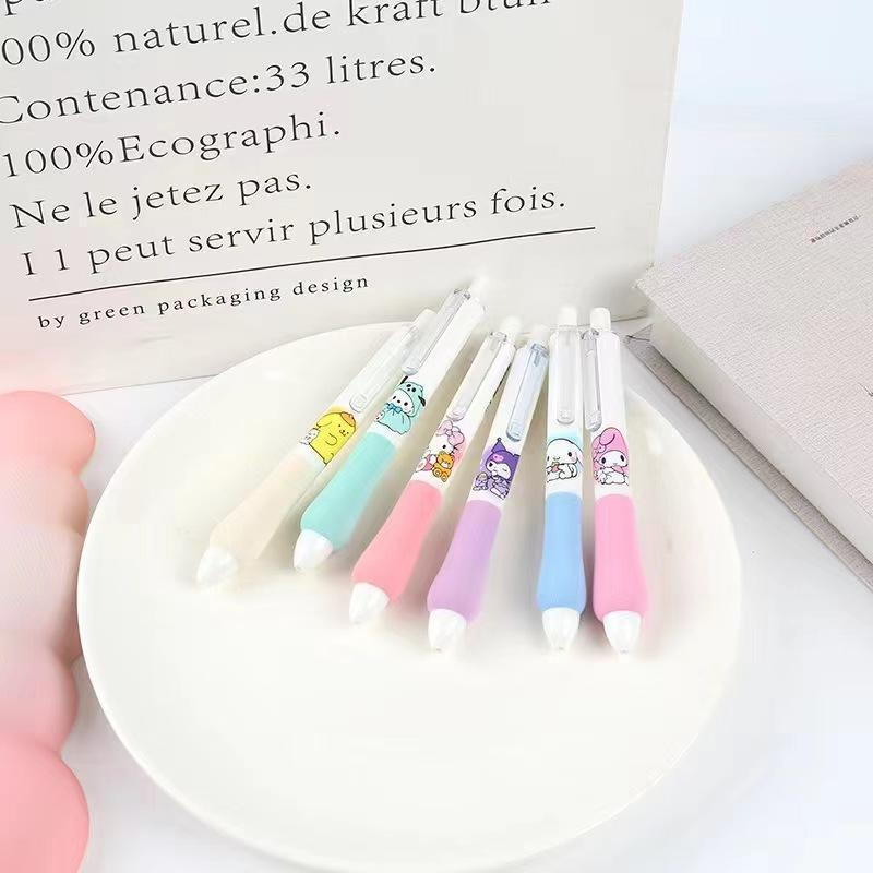 

(BISA COD) 24PCS Pena Gel Mekanik Super Lembut Kuromi Hello Kitty Super Lucu Kualitas ST Super Trendy Busa Lembut Tinta Cepat Kering 0.5mm - Perlengkapan Sekolah