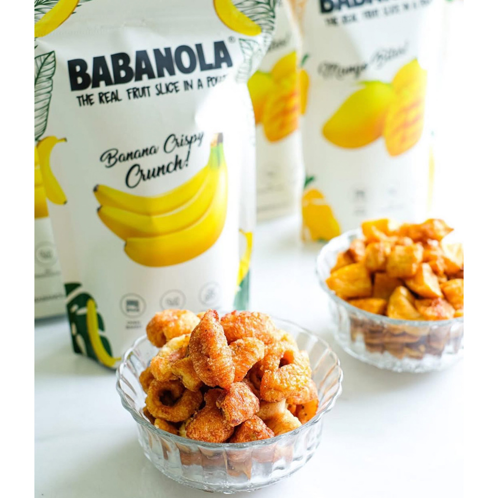 

Keripik pisang crispy banana in a pouch Kripik Banana Oven baked Fresh Camilan Cemilan / Makanan ringan Diet