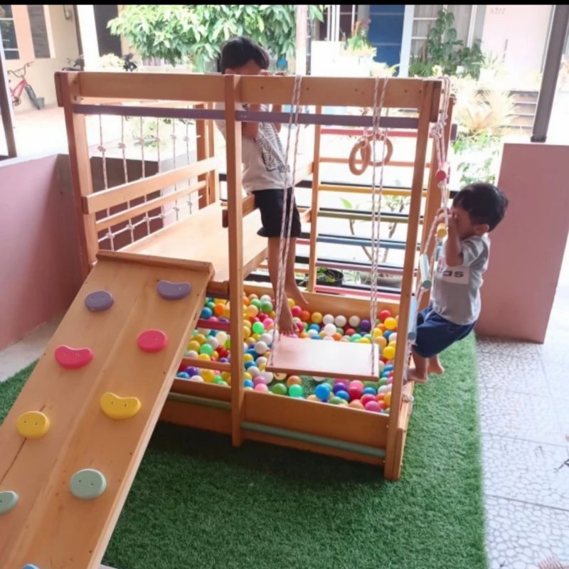 Brakiasi mainan anak full set/tangga brakiasi